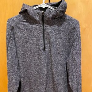 Grey half zip hoodie. Lulu Lemon.